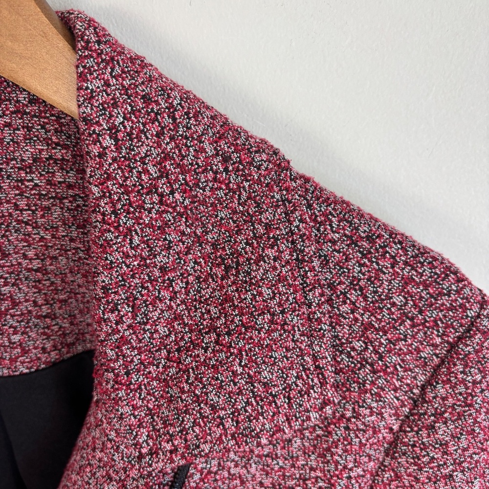 Westport Pink Printed Knit Moto Jacket Size 1X - Picture 2 of 4
